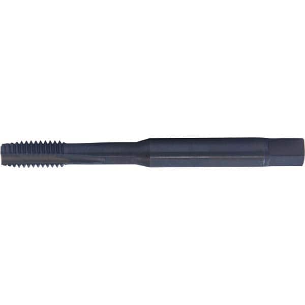 Cleveland - 1/4-28 UNF Class 2B 3-Flute Black Oxide Finish HSS-E Spiral Point Tap - Exact Industrial Supply