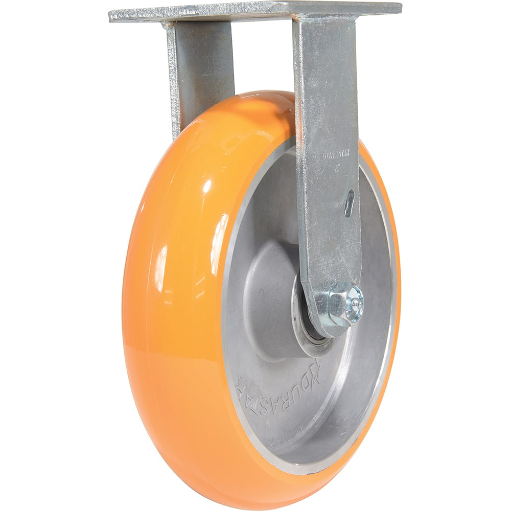Vestil - Standard Casters; Mount: With Holes ; Style: Rigid ; Wheel Diameter: 8 (Inch); Wheel Width: 2 (Inch); Overall Height (Inch): 9-3/8 ; Load Capacity (Lb.): 1250.000 - Exact Industrial Supply