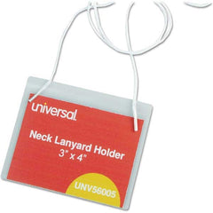 UNIVERSAL - Badge Holders Attachment Type: Hanging Horizontal or Vertical Holder: Horizontal - Industrial Tool & Supply