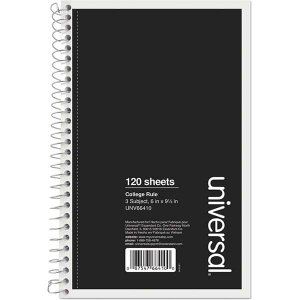 UNIVERSAL - Note Pads, Writing Pads & Notebooks Writing Pads & Notebook Type: Notebook Size: 9-1/2 x 6 - Industrial Tool & Supply