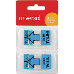 UNIVERSAL - Self-Stick Page Flags Style: Flag Color: Blue - Industrial Tool & Supply