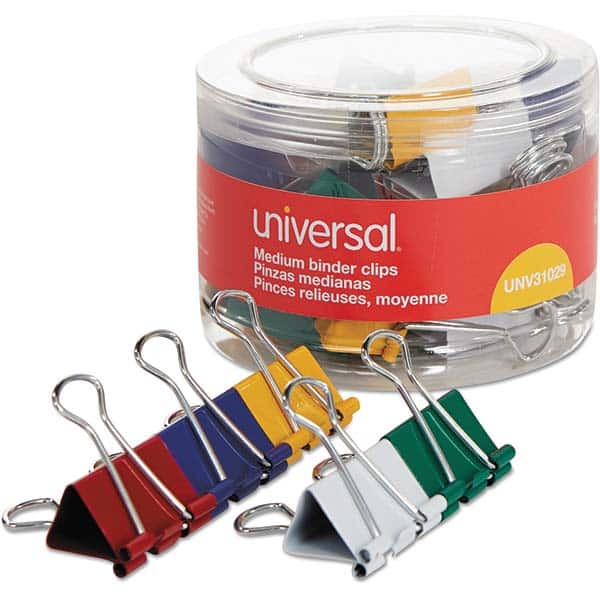 UNIVERSAL - Binder Clips Width (Inch): 1.25 Binder Type: Binder Clip - Industrial Tool & Supply