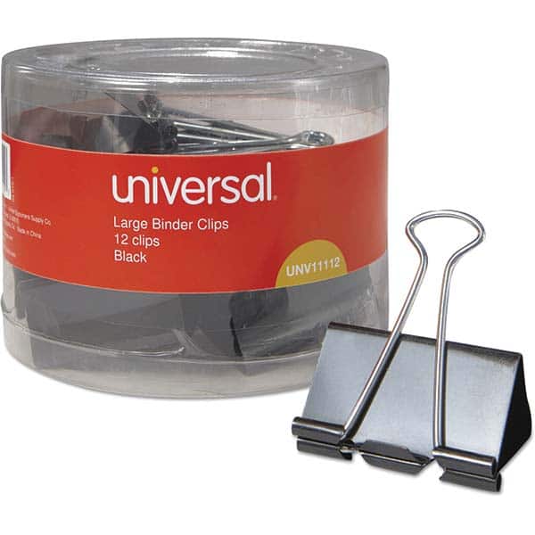 UNIVERSAL - Binder Clips Width (Inch): 2 Binder Type: Binder Clip - Industrial Tool & Supply