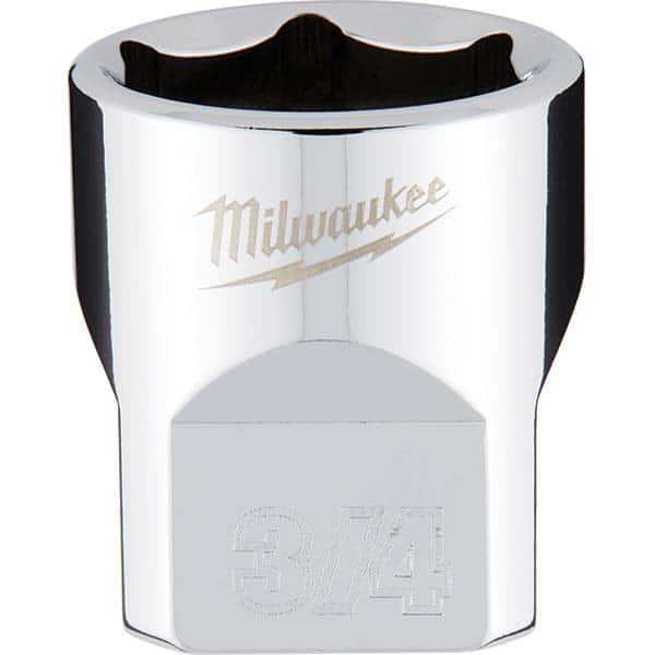 Milwaukee Tool - Hand Sockets Drive Size (Inch): 3/8 Size (Inch): 3/4 - Industrial Tool & Supply