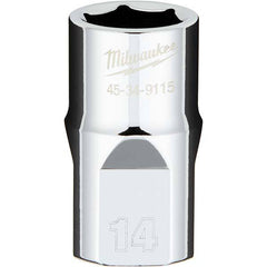 Milwaukee Tool - Hand Sockets Drive Size (Inch): 1/2 Size (mm): 14.0000 - Industrial Tool & Supply