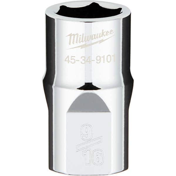 Milwaukee Tool - Hand Sockets Drive Size (Inch): 1/2 Size (Inch): 9/16 - Industrial Tool & Supply
