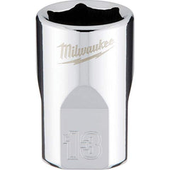 Milwaukee Tool - Hand Sockets Drive Size (Inch): 3/8 Size (mm): 13.0000 - Industrial Tool & Supply