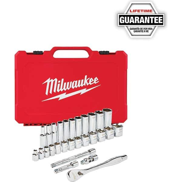 Milwaukee Tool - Combination Hand Tool Sets Tool Type: Mechanic's Tool Set Number of Pieces: 28.000 - Industrial Tool & Supply