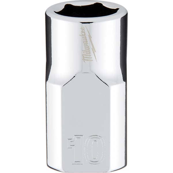 Milwaukee Tool - Hand Sockets Drive Size (Inch): 3/8 Size (mm): 10.0000 - Industrial Tool & Supply