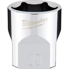 Milwaukee Tool - Hand Sockets Drive Size (Inch): 3/8 Size (mm): 19.0000 - Industrial Tool & Supply