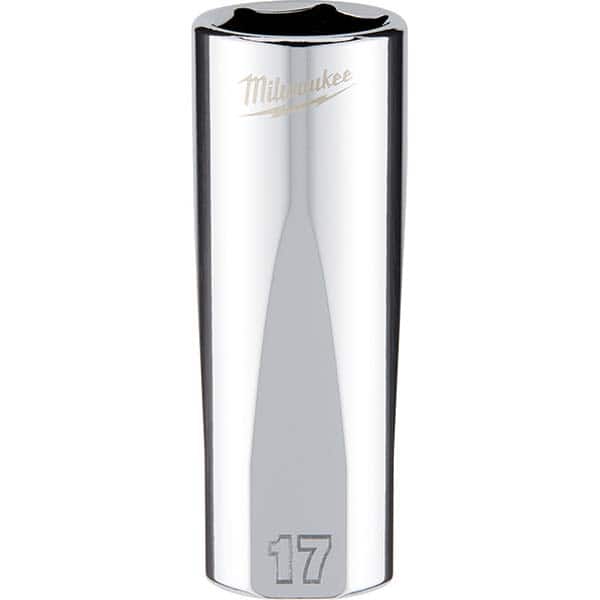 Milwaukee Tool - Hand Sockets Drive Size (Inch): 3/8 Size (mm): 17.0000 - Industrial Tool & Supply