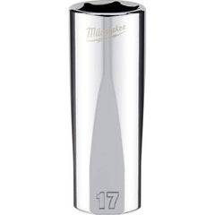 Milwaukee Tool - Hand Sockets Drive Size (Inch): 3/8 Size (mm): 17.0000 - Industrial Tool & Supply