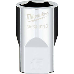 Milwaukee Tool - Hand Sockets Drive Size (Inch): 1/2 Size (mm): 17.0000 - Industrial Tool & Supply
