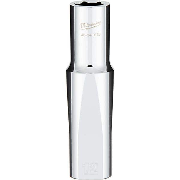 Milwaukee Tool - Hand Sockets Drive Size (Inch): 1/2 Size (mm): 12.0000 - Industrial Tool & Supply