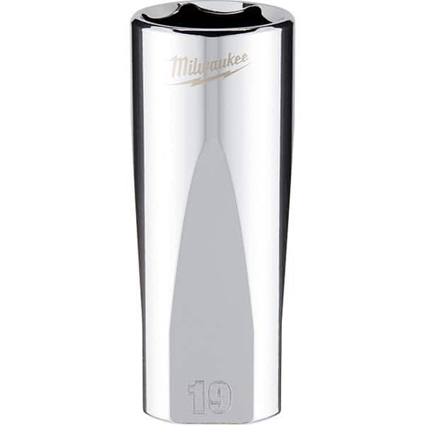 Milwaukee Tool - Hand Sockets Drive Size (Inch): 3/8 Size (mm): 19.0000 - Industrial Tool & Supply