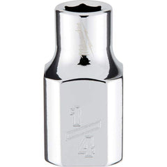 Milwaukee Tool - Hand Sockets Drive Size (Inch): 3/8 Size (Inch): 1/4 - Industrial Tool & Supply