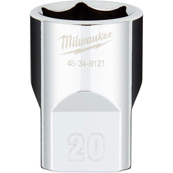 Milwaukee Tool - Hand Sockets Drive Size (Inch): 1/2 Size (mm): 20.0000 - Industrial Tool & Supply