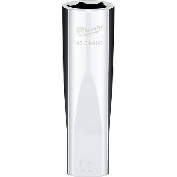 Milwaukee Tool - Hand Sockets Drive Size (Inch): 1/2 Size (mm): 17.0000 - Industrial Tool & Supply