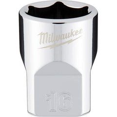 Milwaukee Tool - Hand Sockets Drive Size (Inch): 3/8 Size (mm): 16.0000 - Industrial Tool & Supply