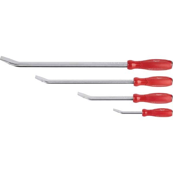 Milwaukee Tool - Pry Bar Sets Type: Pry Bar Set Number of Pieces: 4.000 - Industrial Tool & Supply
