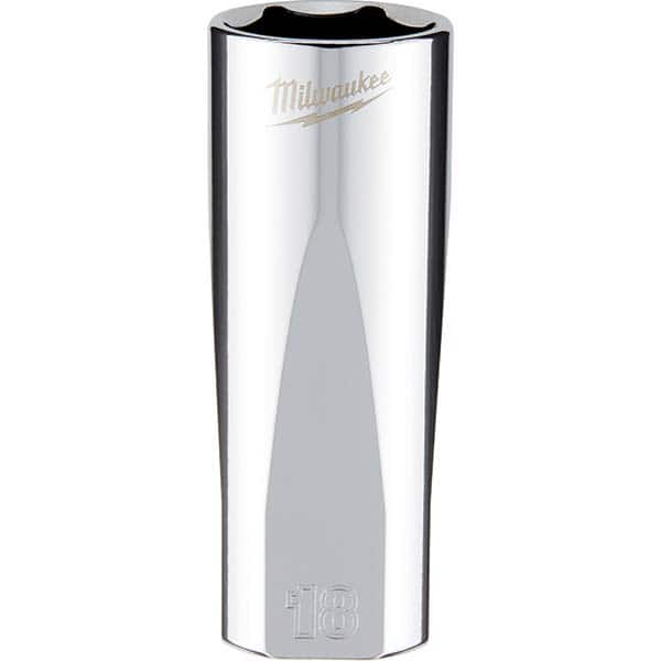 Milwaukee Tool - Hand Sockets Drive Size (Inch): 3/8 Size (mm): 18.0000 - Industrial Tool & Supply