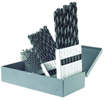 29 Pc. HSS Black Oxide Range 1/16-1/2 x 64Ths-Taper Length Drill Set-Metal Index - Industrial Tool & Supply