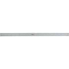 Satin Chrome Finish Full Flex Steel Rule- Model 182-242-18″ Length-16R Graduation-3/4″ Width - Industrial Tool & Supply