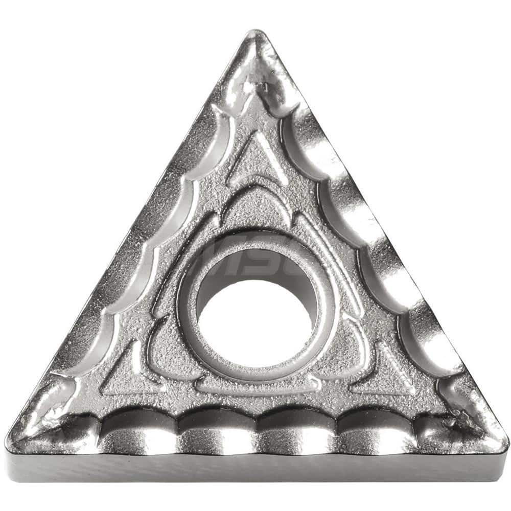 Kyocera TNMG 331XQ TN610 Grade Uncoated Cermet, 0 Degree, Triangle, Negative Rake Angle, Neutral Turning Insert for Continuous and Medium in (P) Carbon/Alloy Steel