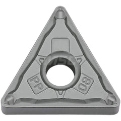 Kyocera TNMG 3305PP TN610 Grade Uncoated Cermet, 0 Degree, Triangle, Negative Rake Angle, Neutral Turning Insert for Continuous and Finishing in (P) Carbon/Alloy Steel