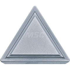 Kyocera TPMR 321 TN610 Grade Uncoated Cermet, 11 Degree, Triangle, Positive Rake Angle, Neutral Turning Insert for Continuous and Medium in (P) Carbon/Alloy Steel