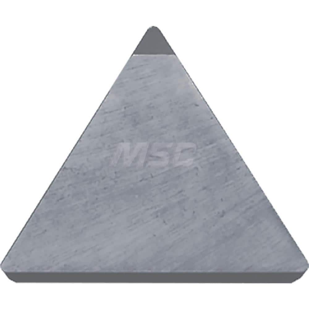 Kyocera TPG 221SET KBN525 Grade CBN, 11 Degree, Triangle, Positive Rake Angle, Neutral Turning Insert for Light Interruption and Medium in (H) Hardened Materials