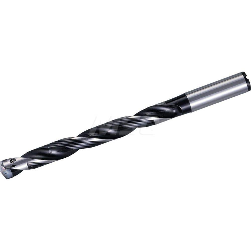 Replaceable Tip Drill: 25 to 25.5 mm Drill Dia, 208 mm Max Depth, 32 mm Straight-Cylindrical Shank Seat Size 25, 304 mm OAL, Through Coolant