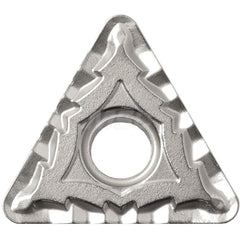 Kyocera TNMG 331CQ TN610 Grade Uncoated Cermet, 0 Degree, Triangle, Negative Rake Angle, Neutral Turning Insert for Continuous and Finishing-Medium in (P) Carbon/Alloy Steel