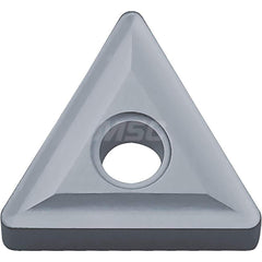 Kyocera TNMG 332 TN610 Grade Uncoated Cermet, 0 Degree, Triangle, Negative Rake Angle, Neutral Turning Insert for Continuous and Roughing in (P) Carbon/Alloy Steel