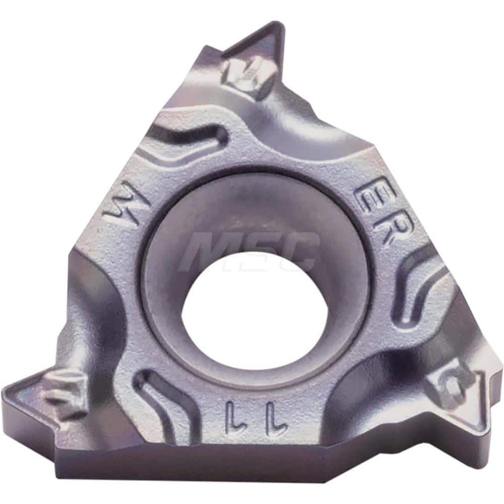 Laydown Threading Inserts; Insert Style: 16ER; Insert Size Code: 16; Insert Material: Solid Carbide; Manufacturer Grade: PR1535; Threads Per Inch: 19.00; Thread Type: External; Thread Standard: Tapered Pipe; Insert Hand: Right Hand; Included Angle: 55; Ch