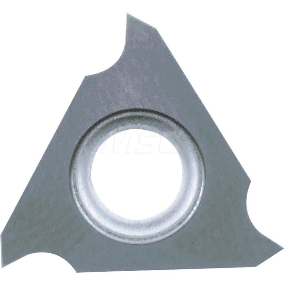 Grooving Insert: GBF32 GW15, Solid Carbide Co & WC Finish, Left Hand, 0.75 mm Cutting Width, 2 mm Max Depth, Series GBF