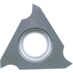 Grooving Insert: GBF32 GW15, Solid Carbide Co & WC Finish, Left Hand, 0.75 mm Cutting Width, 2 mm Max Depth, Series GBF
