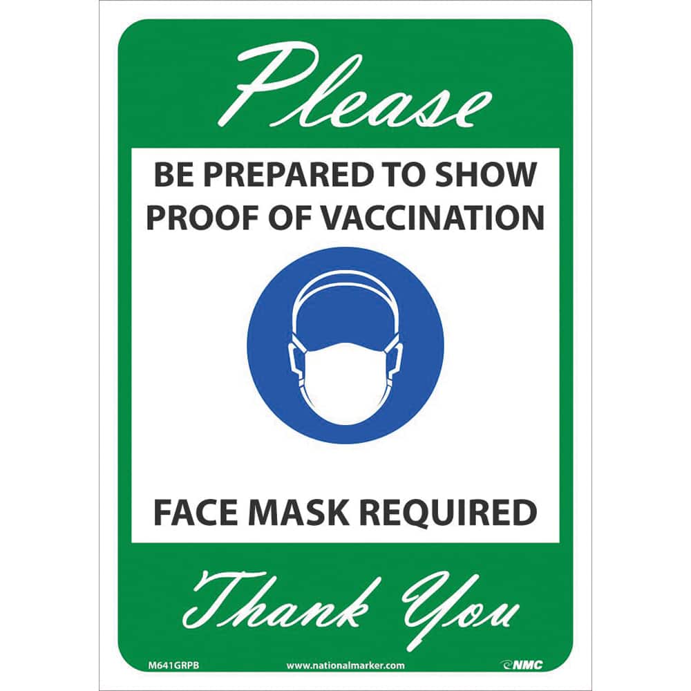 NMC - Safety Signs Message Type: COVID-19 Message or Graphic: Message & Graphic - Industrial Tool & Supply