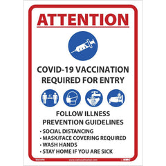 NMC - Safety Signs Message Type: COVID-19 Message or Graphic: Message & Graphic - Industrial Tool & Supply