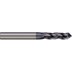 Drill Mill: 1/8″ Dia, 1/2″ LOC, 3 Flutes, 120 ° Point, Solid Carbide 1-1/2″ OAL, 1/8″ Shank Dia, AlTiN Finish