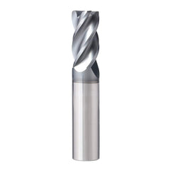 Corner Radius End Mill: 1/2″ Dia, 1″ LOC, 0.045″ Radius, 4 Flutes, Solid Carbide 3″ OAL, 1/2″ Shank Dia, 37 ° Helix, AlCrN Coated, Corner Radius End, Centercutting, Series XPVS