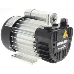 Thomas - Rotary Vane-Type Vacuum Pumps Voltage: 115 VAC Length (Decimal Inch): 8.8200 - Industrial Tool & Supply