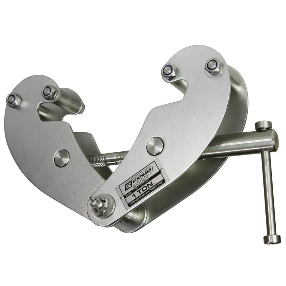 OZ Lifting Products - Beam Clamps & C-Clamps Type: Beam Clamp Maximum Flange Thickness: 0.9400 (Decimal Inch) - Industrial Tool & Supply