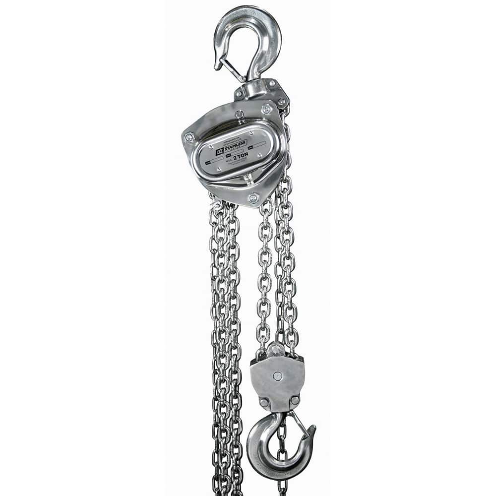 OZ Lifting Products - Manual Hoists-Chain, Rope & Strap Type: Hand Chain Hoist Lifting Material: Chain - Industrial Tool & Supply