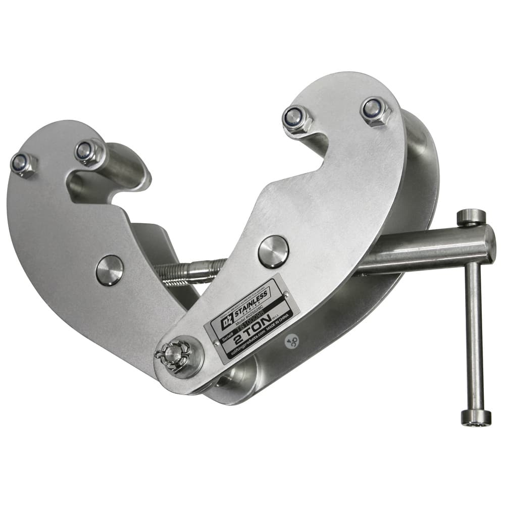 OZ Lifting Products - Beam Clamps & C-Clamps Type: Beam Clamp Maximum Flange Thickness: 0.9400 (Decimal Inch) - Industrial Tool & Supply