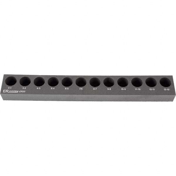 Rego-Fix - Collet Racks & Trays Compatible Collet Series: ER20 Number of Collets Held: 20 - Industrial Tool & Supply