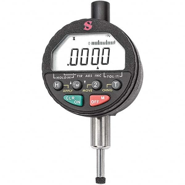 Starrett - Electronic Test Indicators Resolution (Decimal Inch): 0.00010 Minimum Measurement (Decimal Inch): 0.0000 - Industrial Tool & Supply