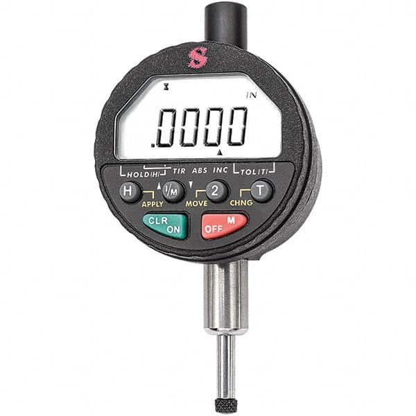 Starrett - Electronic Test Indicators Resolution (Decimal Inch): 0.00010 Minimum Measurement (Decimal Inch): 0.0000 - Industrial Tool & Supply