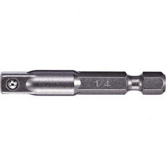 VEGA Industries - Hex Drive Handles, Holders & Extensions Type: Hex Adapter Style: Pin Lock - Industrial Tool & Supply