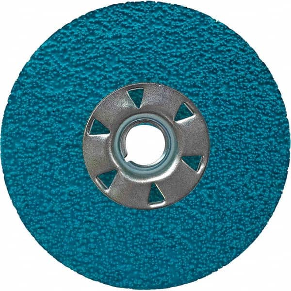 VSM - 5" Diam, 7/8" Hole, 36 Grit Ceramic Fiber Disc - Industrial Tool & Supply